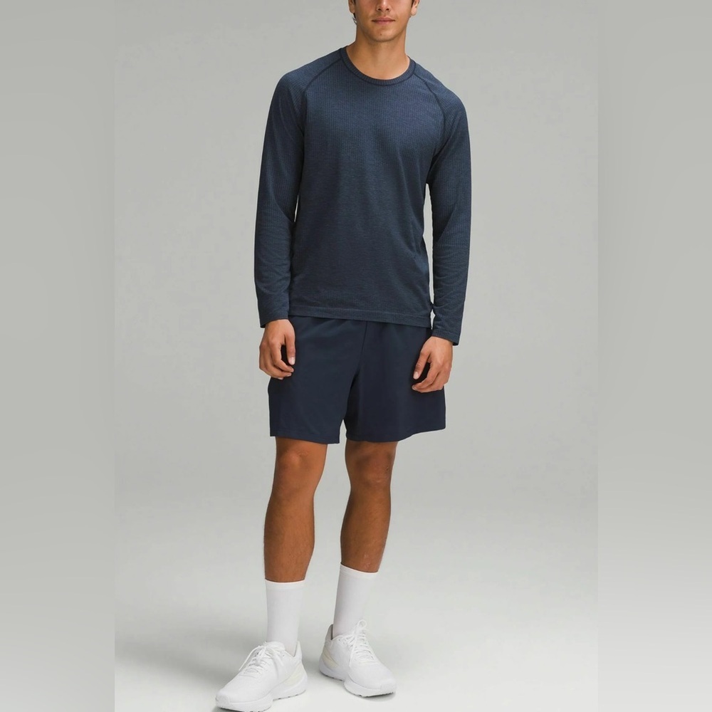 NWT LULULEMON METAL VENT TECH LONG SLEEVE - mineral blue true navy - Picture 2 of 8
